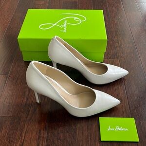 Sam Edelman Hazel Pumps White Leather Size 9